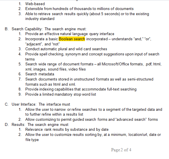 Boolean Search Highlighted